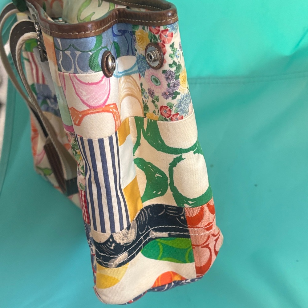 Coach Hampton Multicolor Patchwork Canvas Tote/St… - image 6